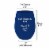 12 oz. Solid Navy Elegant Stemless Plastic Wine Glasses (64 Glasses) Perspective: back