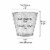 9 oz. Clear with Silver Glitter Round Disposable Plastic Party Cups (240 Cups) Perspective: back