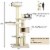 77.5'' Cat Tree Condo Multi-Level Kitten Activity Tower w/ Sisal Posts Perspective: back