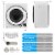 13.2 lbs Electric Tumble Compact Laundry Dryer Stainless Steel Tub 1350 W Perspective: back