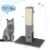 Gymax 31'' Tall Cat Scratching Post Claw Scratcher w/ Sisal Rope & 2 plush Ball Perspective: back