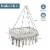 2 Person Hanging Hammock Chair w/ Cushion Macrame Swing 330 lbs Capacity Grey Perspective: back
