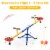 Kids Seesaw Swivel Teeter Totter Playground Equipment 360° Rotation Perspective: back