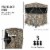 Gymax 3 Person Portable Hunting Blind Surround View Pop-Up Tent w/ Slide Mesh Window Perspective: back