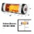 Wall-Mounted Electric Heater Patio Infrared Heater W/ Remote Control Perspective: back