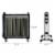 1500W Mica Heater Portable Electric Space Heater w/ Overheat Protection Perspective: back