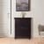 Elegant Home Fashions Wooden Bathroom Floor Storage Cabinet Room Space Saver Espresso Perspective: back