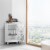 Elegant Home Fashions Wooden Bathroom Corner Floor Cabinet White ELG-631 Perspective: back