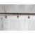Elegant Home Fashions Bathroom Shower Curtain Hooks Set Brushed Nickel HK40172 Perspective: back