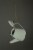 White Enamel Metal Rustic Tea Kettle Decorative Outdoor Hanging Birdhouse Small Perspective: back