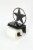 Rustic Brown Painted Metal Western Star Toilet Paper Roll Holder With Phone Shelf Perspective: back