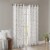 Madison Park Westmont Fretwork Print Grommet Top Window Curtain - Ivory Perspective: back