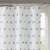 Sophie Shower Curtain White 72x72 Perspective: back