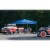 Tommy Bahama Patented Pop Up Canopy EZ Open Tent w/ Roller Bag Blue, 10 x 10' Perspective: back