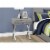 Pemberly Row Accent Nightstand in Dark Taupe Perspective: back