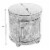 Beaumont Lane Round Traditional Wood Duffel End Table in Brown Perspective: back