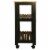 Wood Utility Kitchen Cart in Black - Pemberly Row Perspective: back