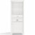 Wood Linen Cabinet in White-Pemberly Row Perspective: back