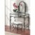 Riverbay Furniture Metal Vanity Set in Linen Perspective: back