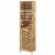 Riverbay Furniture 3 Shelf Linen Tower in Natural Perspective: back