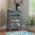 Riverbay Furniture Kitchen Cart in Blue Perspective: back