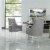 Brika Home Dining Chair in Light Gray (Set of 2) Perspective: back