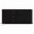 Levan Home Contemporary Wide 6 Drawer Double Bedroom Dresser in Black Perspective: back