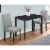 Levan Home 3 Piece Dinette Set in Black and Gray Perspective: back