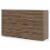 Levan Home Engineered Wood 8 Drawer Double Bedroom Dresser in Walnut Perspective: back