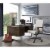 Scranton & Co Modern Executive Office Chair White Bonded Leather Perspective: back