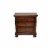 Galaxy Home Baltimore Wood Nightstand with Hidden Jewelry Drawer in Dark Walnut Perspective: back