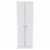 Levan Home Modern Engineered Wood Tall Utility Storage Cabinet/ Pantry in White Perspective: back