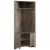 Hall Tree, Entryway, Hallway, Organizer, Storage, Coat Rack, Laminate, Brown, Perspective: back