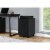 File Cabinet, Rolling Mobile, Storage Drawers, Printer Stand, Office, Work, Laminate, Black, Perspective: back