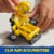 Paw Patrol Action Pups Rubble Action Figure & Hoverboard Airplane Toy with Foldable WIngs Perspective: back
