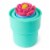 Kinetic Sand™ SquisgBlossom™ Blooming Flower with Neon Yellow & Pink Play Sand Perspective: back