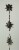 Metal Pinwheel Rain Chain with Attached Hanger 48 inch - Brown Perspective: back