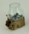 Clear Molten Glass On Teak Driftwood Base Decorative Bowl Vase Terrarium Planter Perspective: back