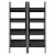 Bowery Hill 4 Shelf Ladder Bookcase in Black (Set of 2) Perspective: back