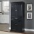 Wood Pantry in Black-Bowery Hill Perspective: back