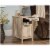 Set of 2 End Table/ Side Table with Pull-Out Shelf and One Drawer in Lintel Oak Perspective: back