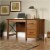 Scranton & Co Rustic Engineered Wood Computer Desk in Washington Cherry Perspective: back