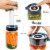 Nourished Essentials Easy Fermenter Kit - Airlock Lids & Pump for Mason Jars Perspective: back
