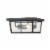Z-Lite 568F-BK Beacon 6-Inch 3 Light 40W Dimmable Mount Ceiling Light, Black Perspective: back