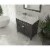 Wimbledon - 36 - Espresso Cabinet + Matte White VIVA Stone Solid Surface Countertop Perspective: back