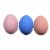 Easter Floral Eggs Paper Mache Hand-Painted Paper Mache Vi0854 Blue Perspective: back