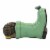 Home & Garden Rainboot And Hedgehog Polyresin Yard Decor A6188 Green Perspective: back