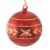 Holiday Ornament Jewel-Tide Bottle Brush Tree Ball Diorama Glittered Lc0663 Red Perspective: back
