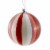 Holiday Ornament Tonal Pinwheel Bauble Christmas Candy Ball Stripes Go6824r Perspective: back