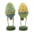 Lori Mitchell Eggland's Best Duo Polyresin Easter Crazy Socks Baskets 80059. Perspective: back